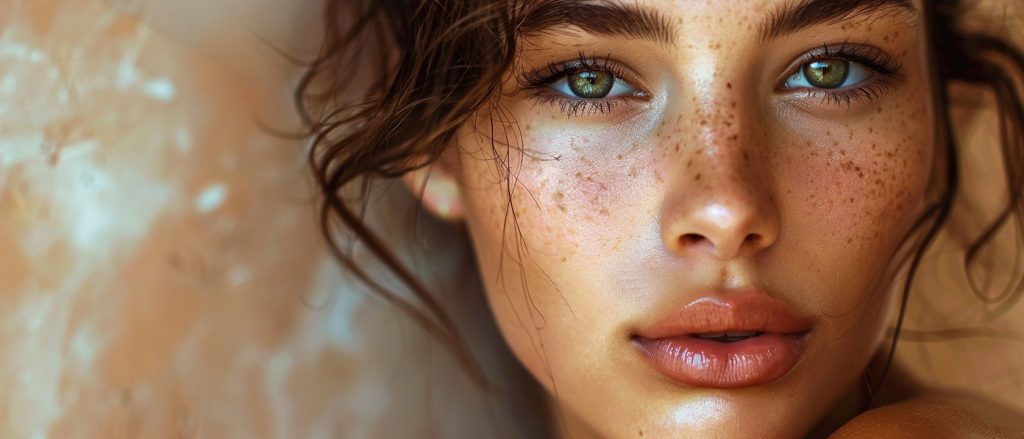 Welcome to our blog — where beauty meets expertise! Photo - Beautiful woman with green eyes and freckles who unleashed her true beauty