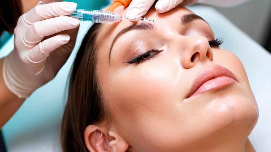AGE Gracefully: Natural-Looking Dermal Fillers for Mature Skin Photo- An older woman getting Natural-Looking Dermal Fillers injected